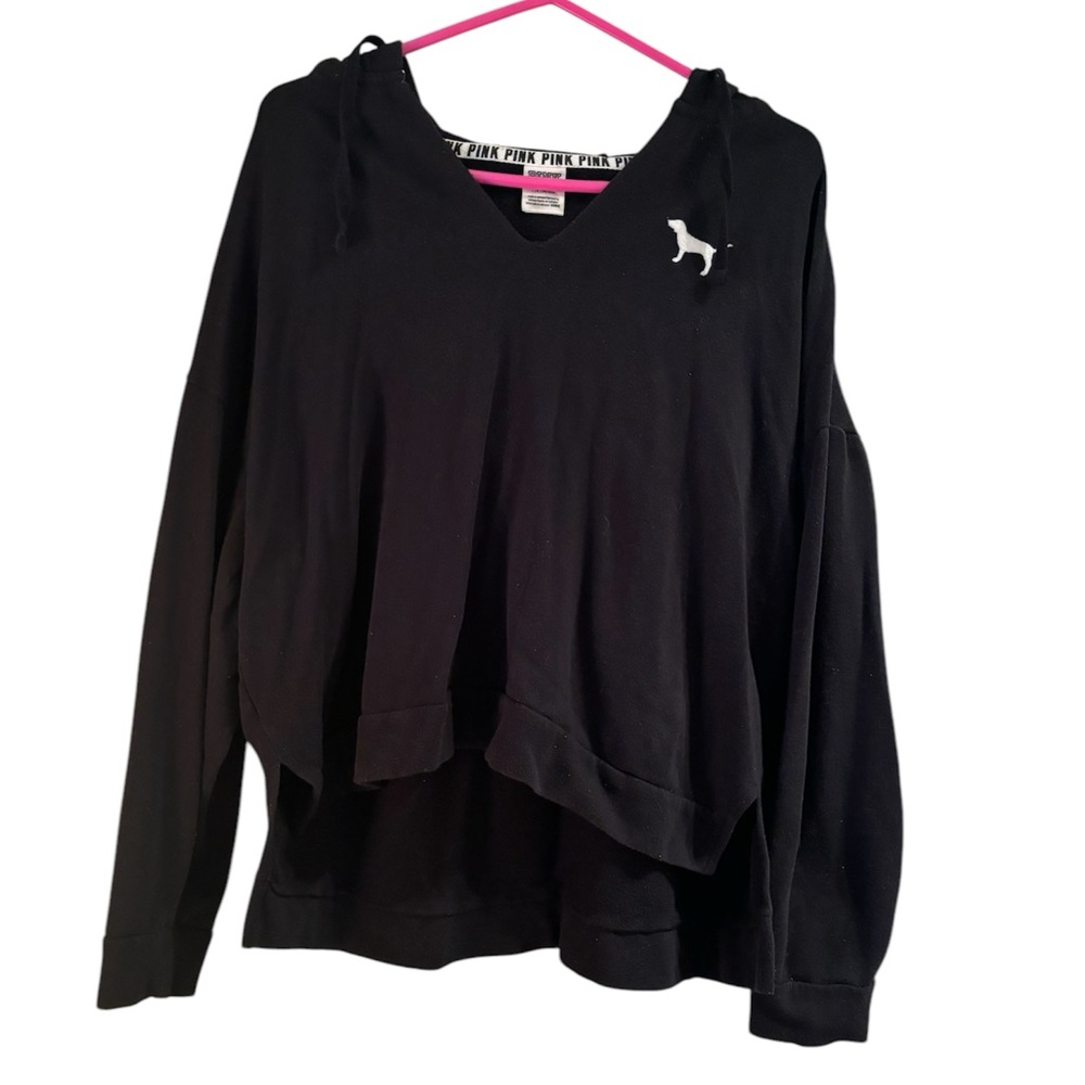 Victoria's Secret PINK Black crop Sweatshirt